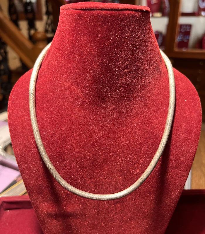 Collier argent Snake