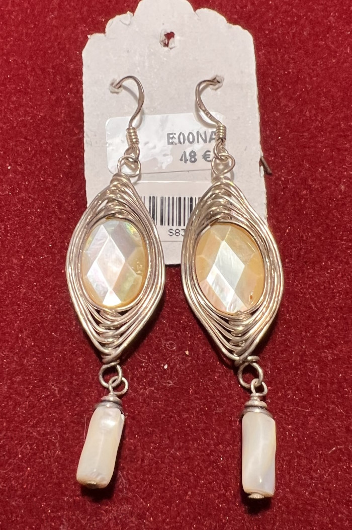 Boucle d'oreille argent