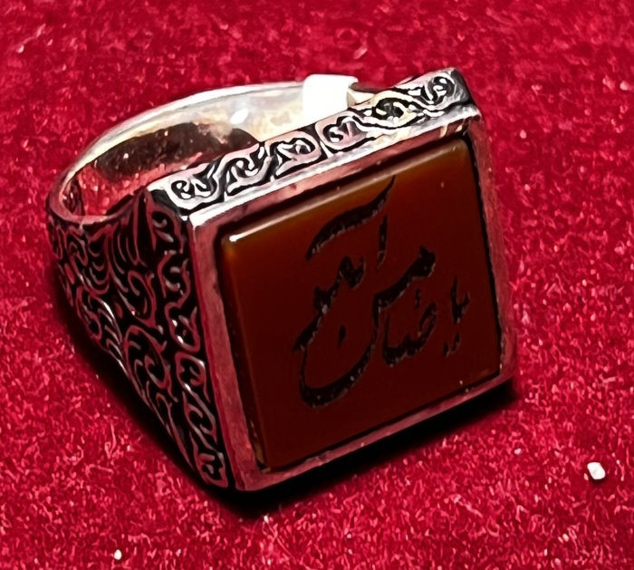 Bague argent Onyx Noir