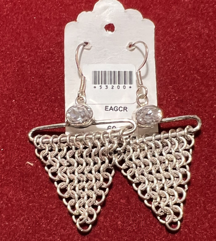 Boucle d'oreille argent