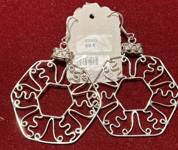 Boucle d'oreille argent