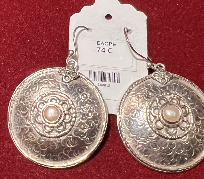 Boucle d'oreille argent