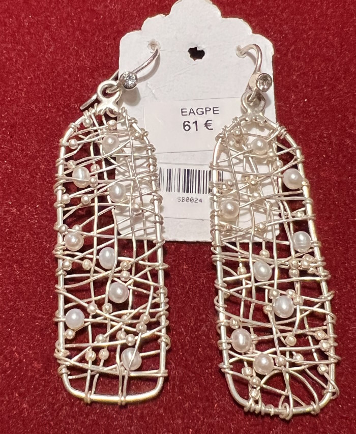 Boucle d'oreille argent