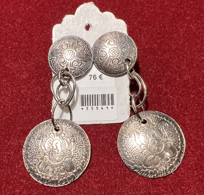 Boucle d'oreille argent