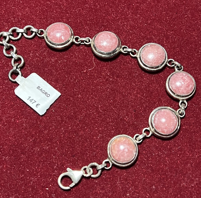 Bracelet argent Grenat