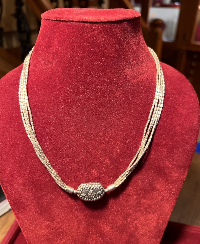 Collier argent
