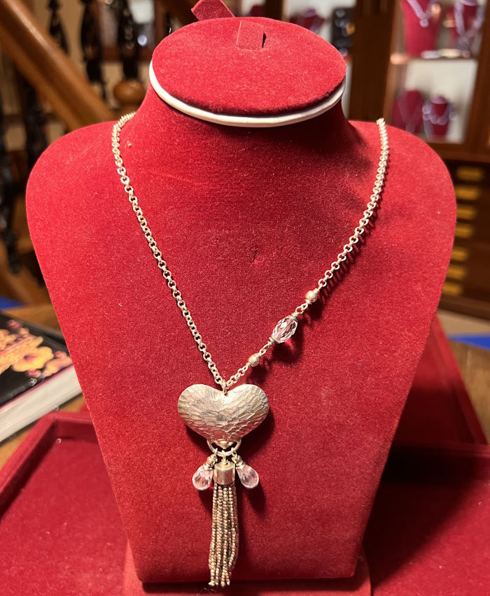 Collier argent Cristal