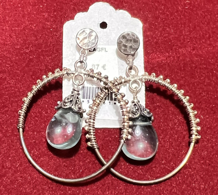 Boucle d'oreille argent