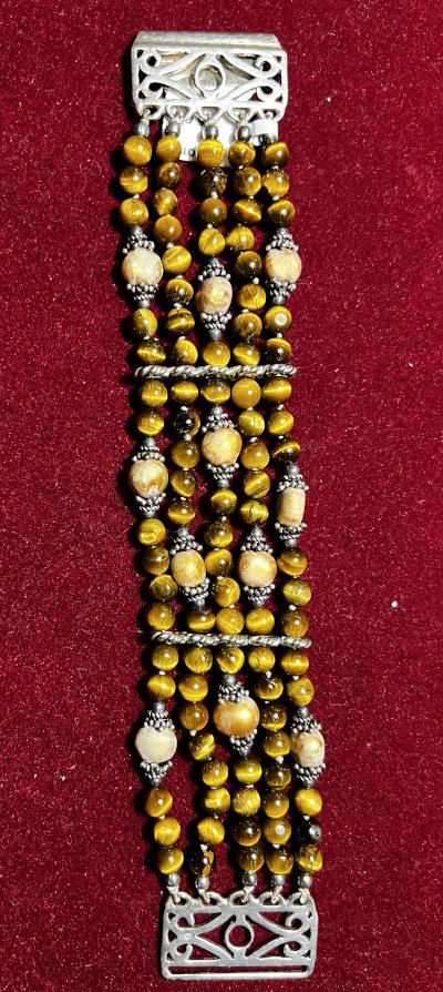 Bracelet argent Oeil de Tigre