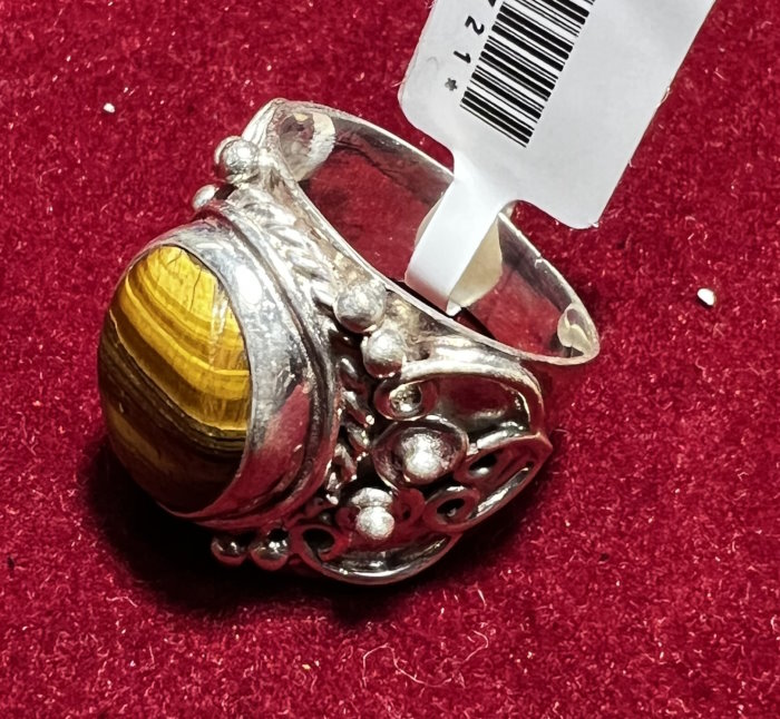 Bague argent Oeill de Tigre