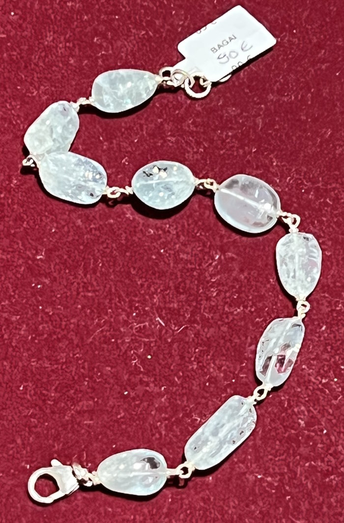 Bracelet argent Aigue-marine