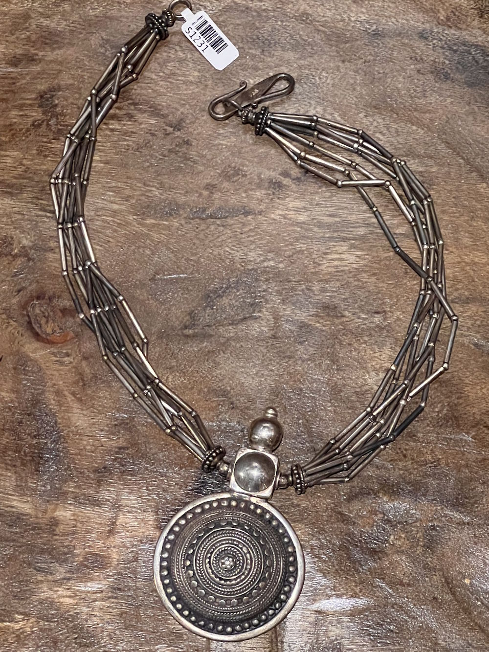 Collier argent
