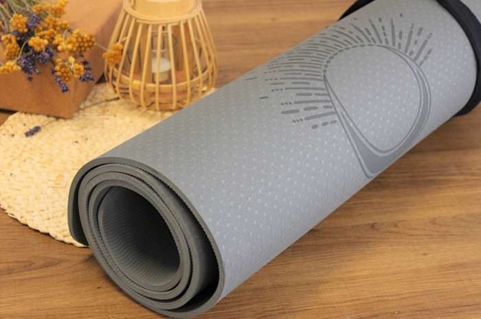 Tapis yoga TPE gris