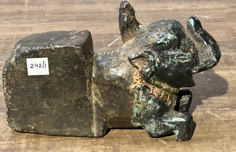Elephant ancien pierre, protome de, 23 cm
