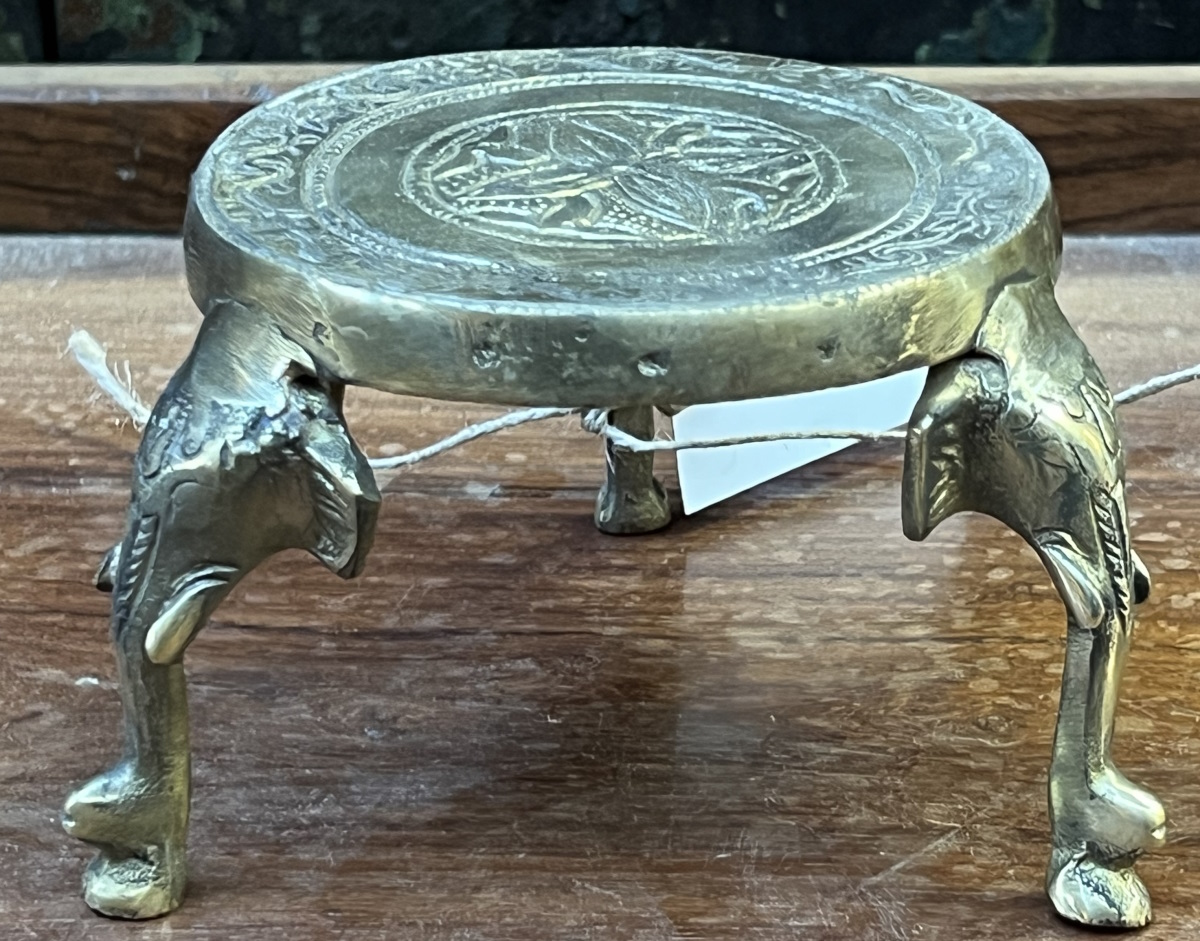 Support / cercle metal pour pot / lingam, diam 14,5 cm
