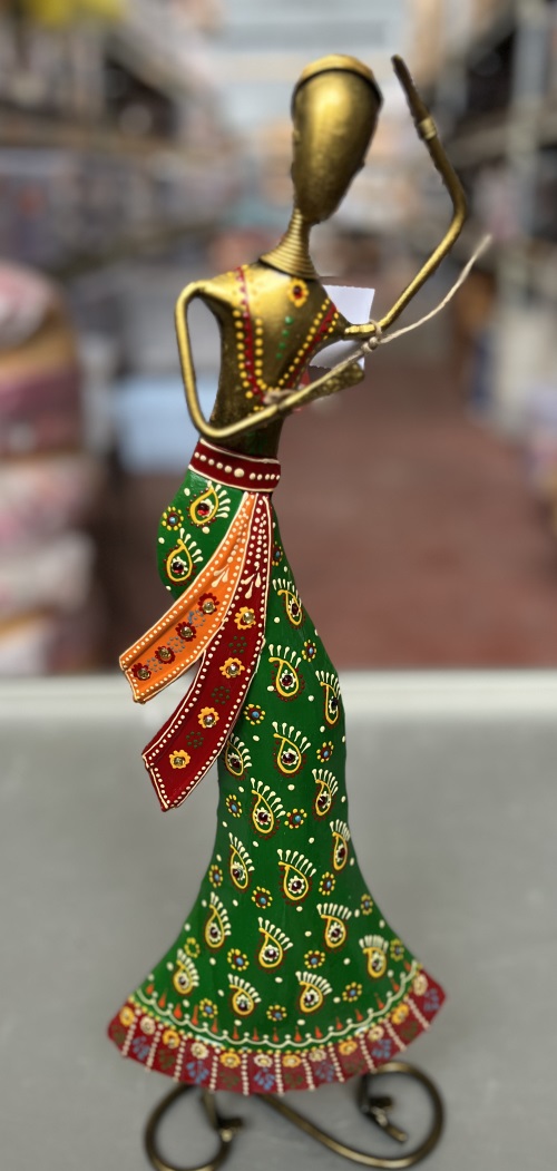 statue métal musicien 47cm