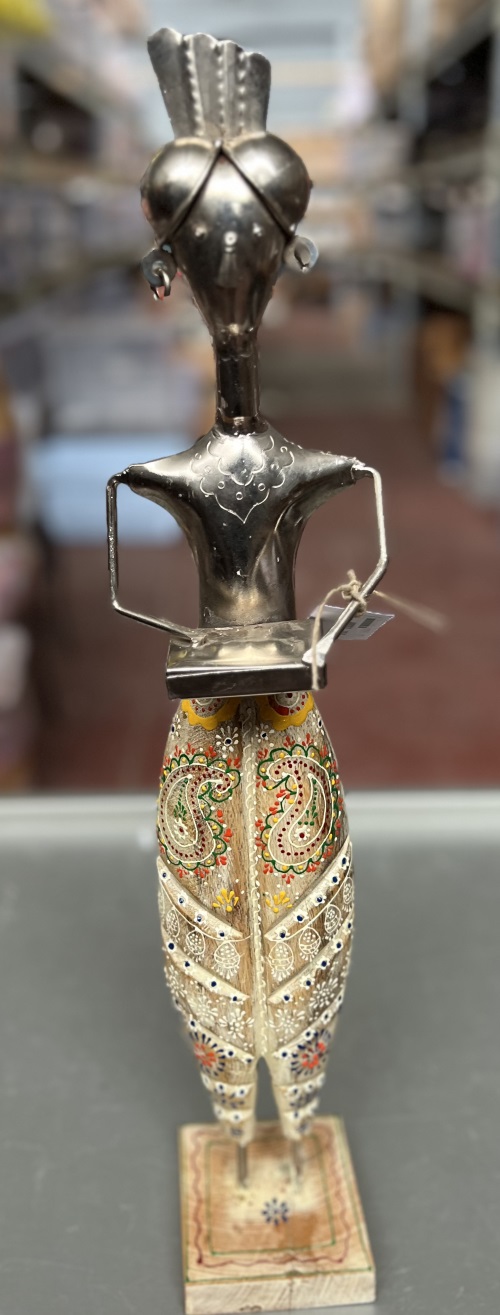 statue musicien metal 59 cm