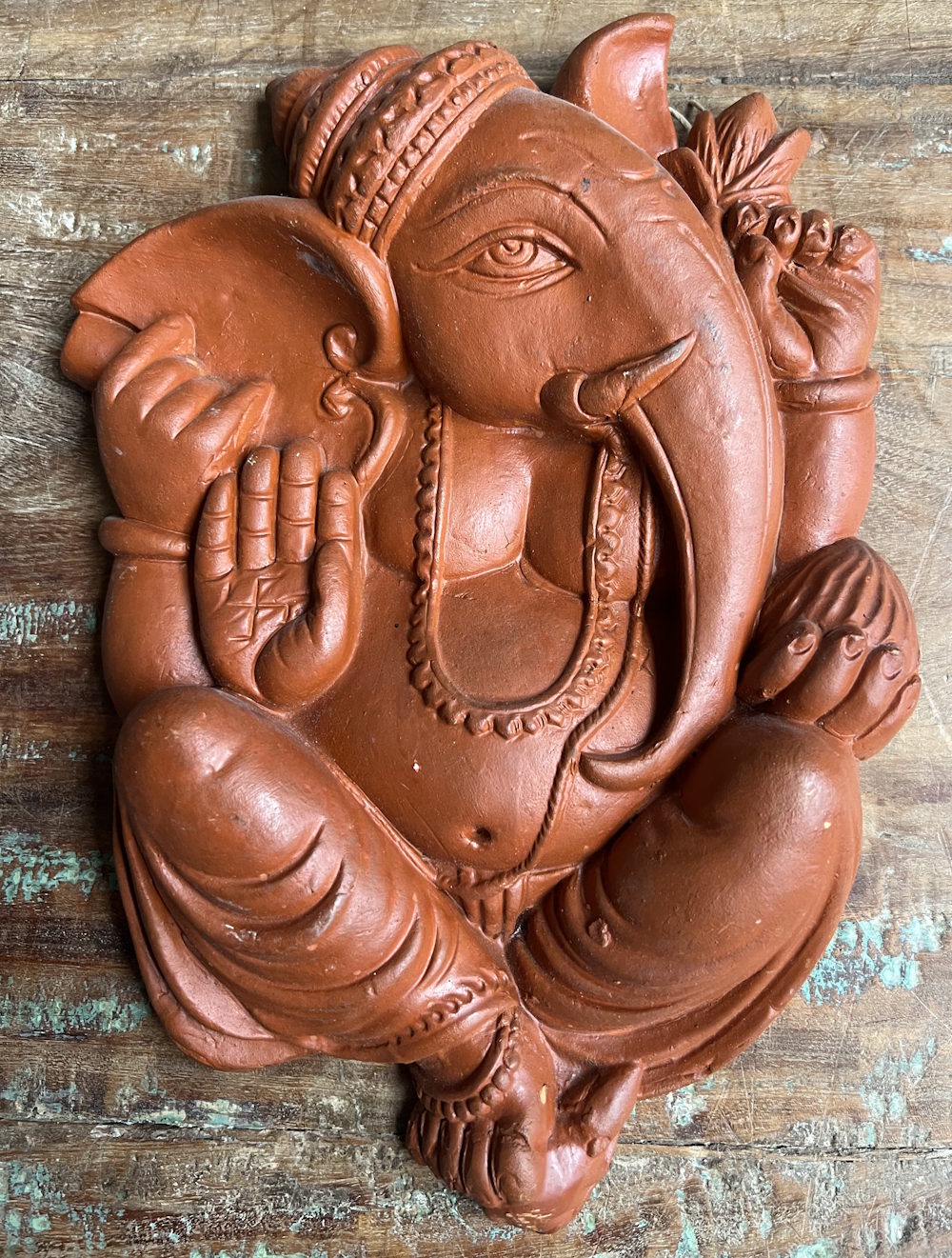 Ganesh mural terre cuite 27cm