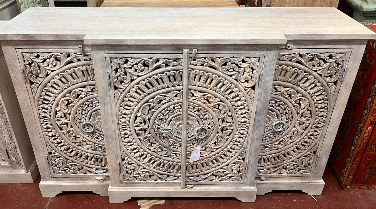 Buffet blanc en manguier 163X45X100