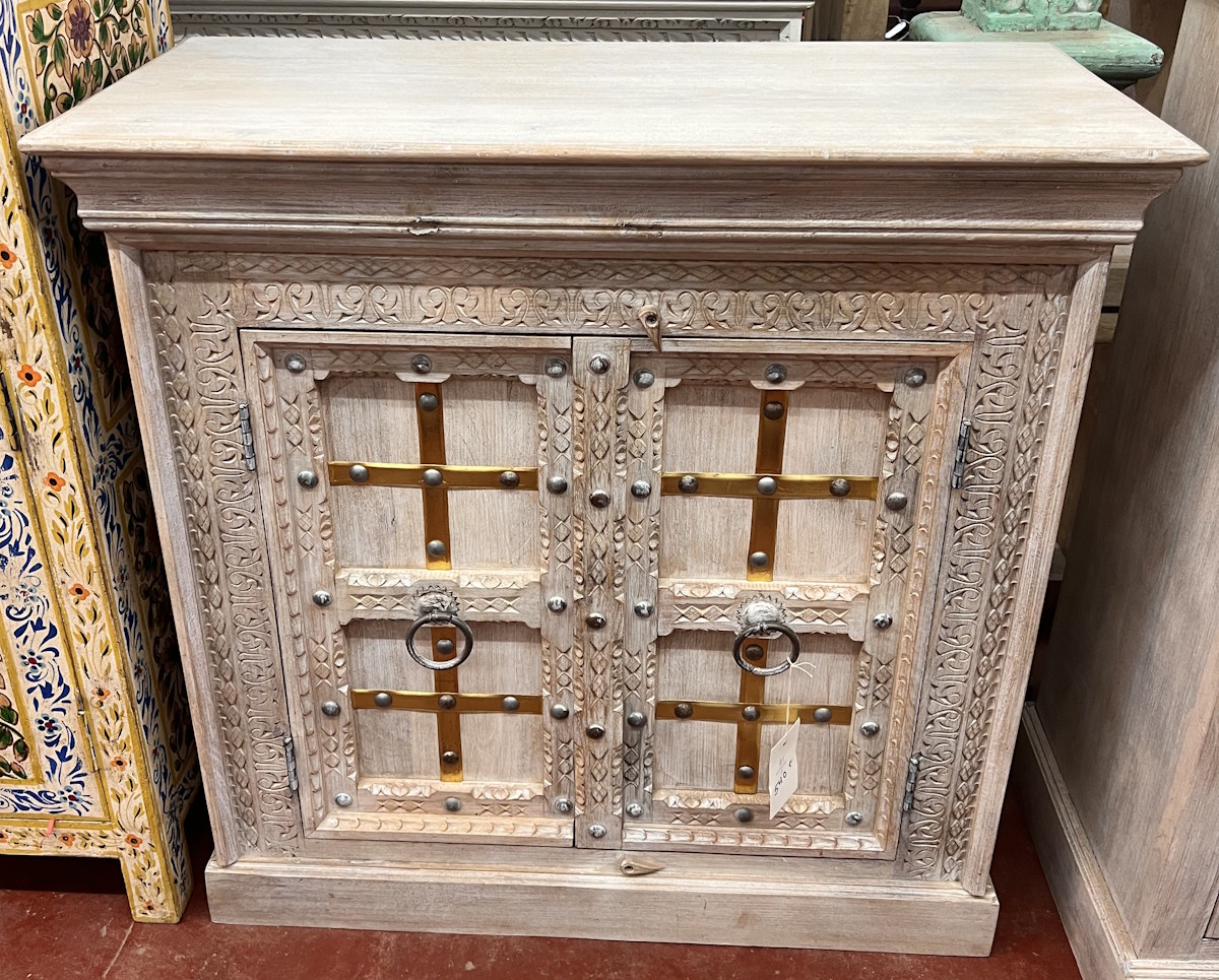 armoire blanche en manguier  90X40X90
