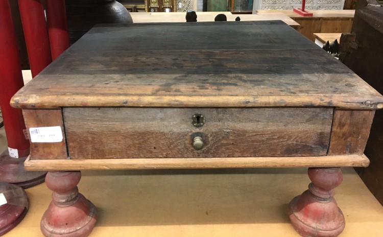 Table basse carrÃ©e 1 tiroir 60x60x32