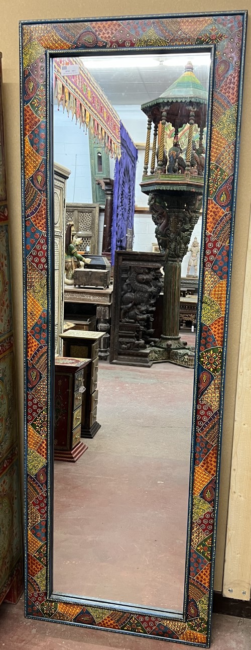 Miroir: cadre bois peint, 182 x 60 cm