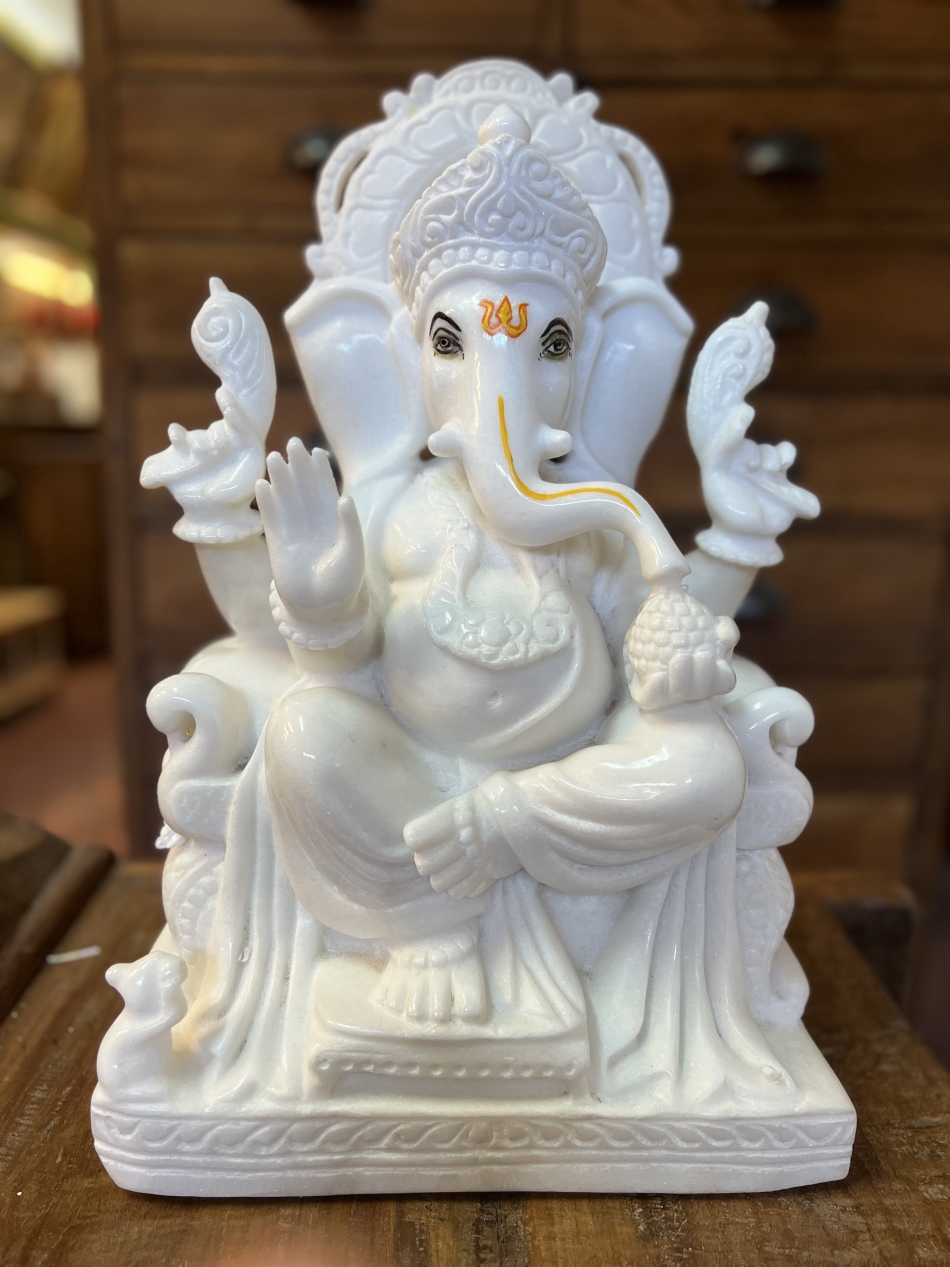 Ganesh marbre blanc Agra 45X28 