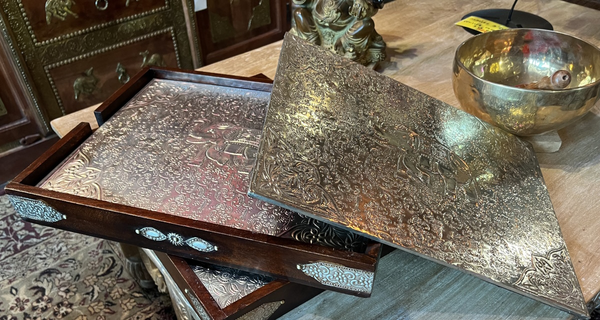 sets de table laiton 6 pi&egrave;ces