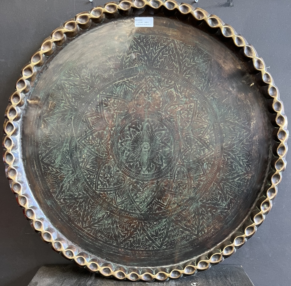 panneau décoratif métal diam 80 cm