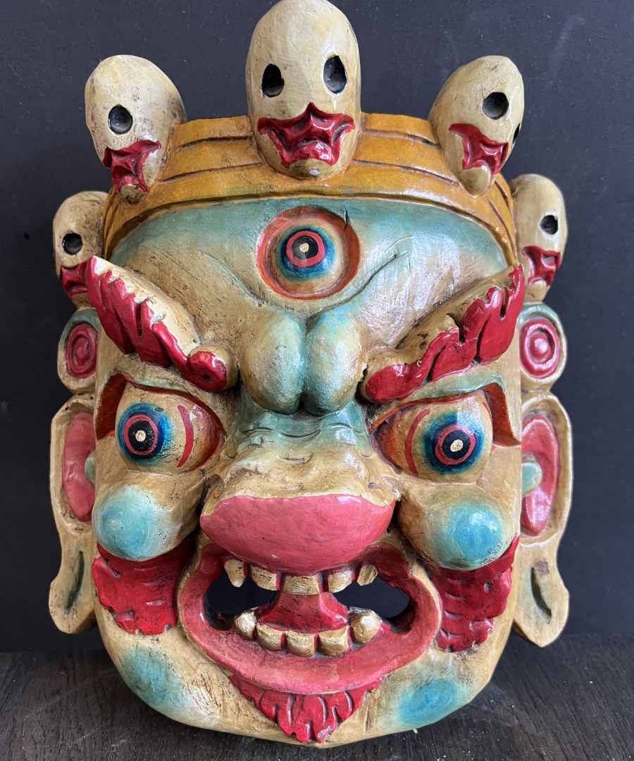 Masque Bhairava bois 35X30