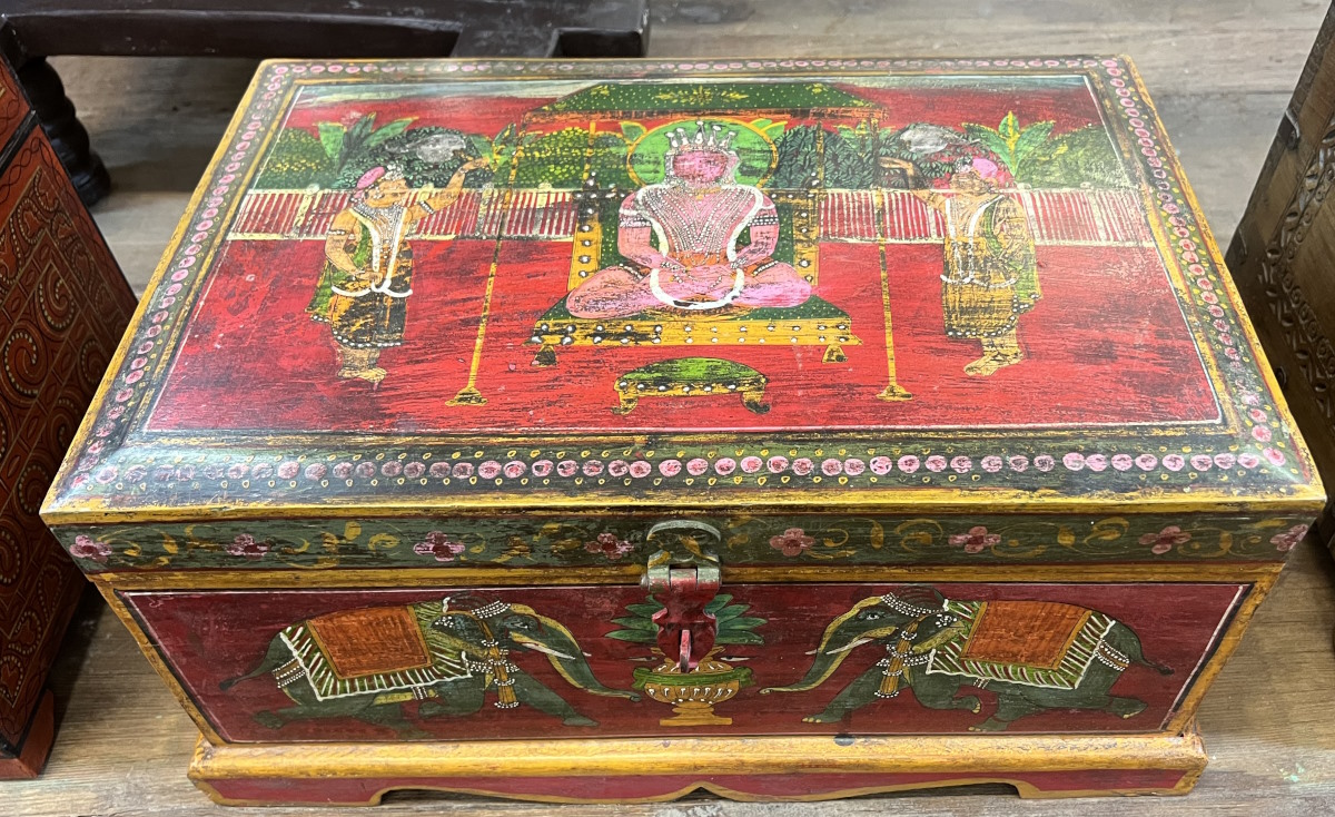 coffret coloré en bois