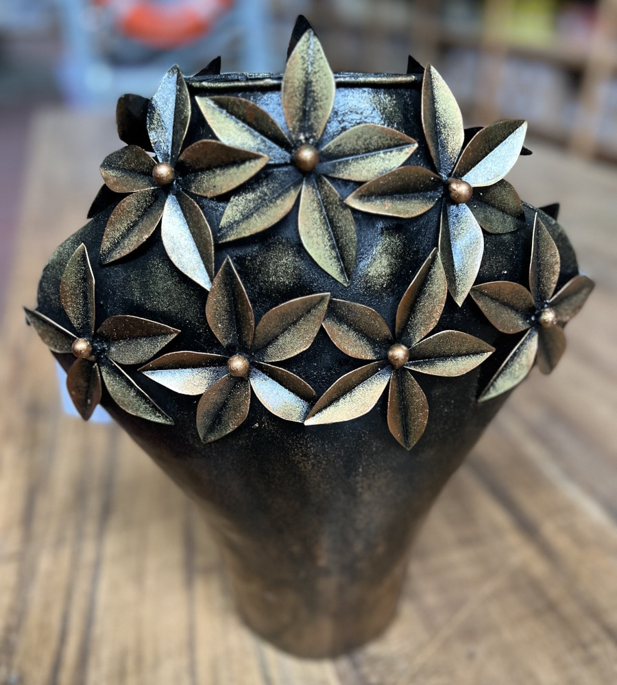 vase feuilles 40 cm