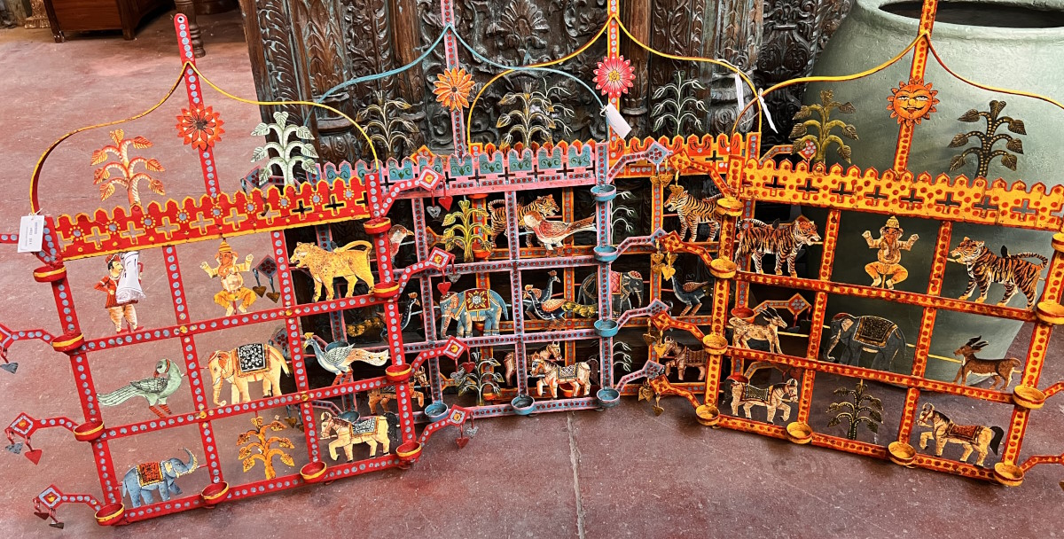 Grille porte bougies 75X40X83