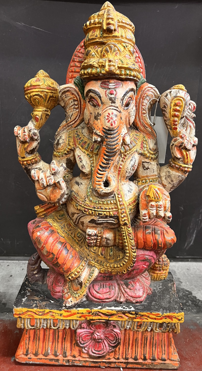 Ganesh sur lotus ht 60 cm Ganesh sur lotus ht 60 cm