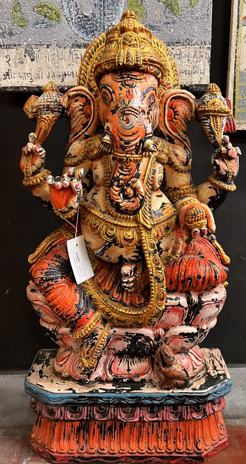 Ganesh sur lotus ht 91cm Ganesh sur lotus ht 91cm