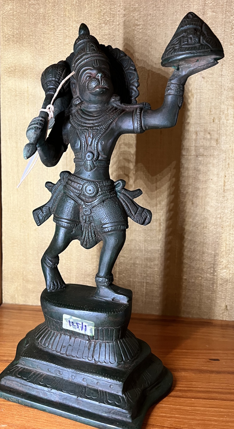 Hanuman bronze ancien ht 26cm