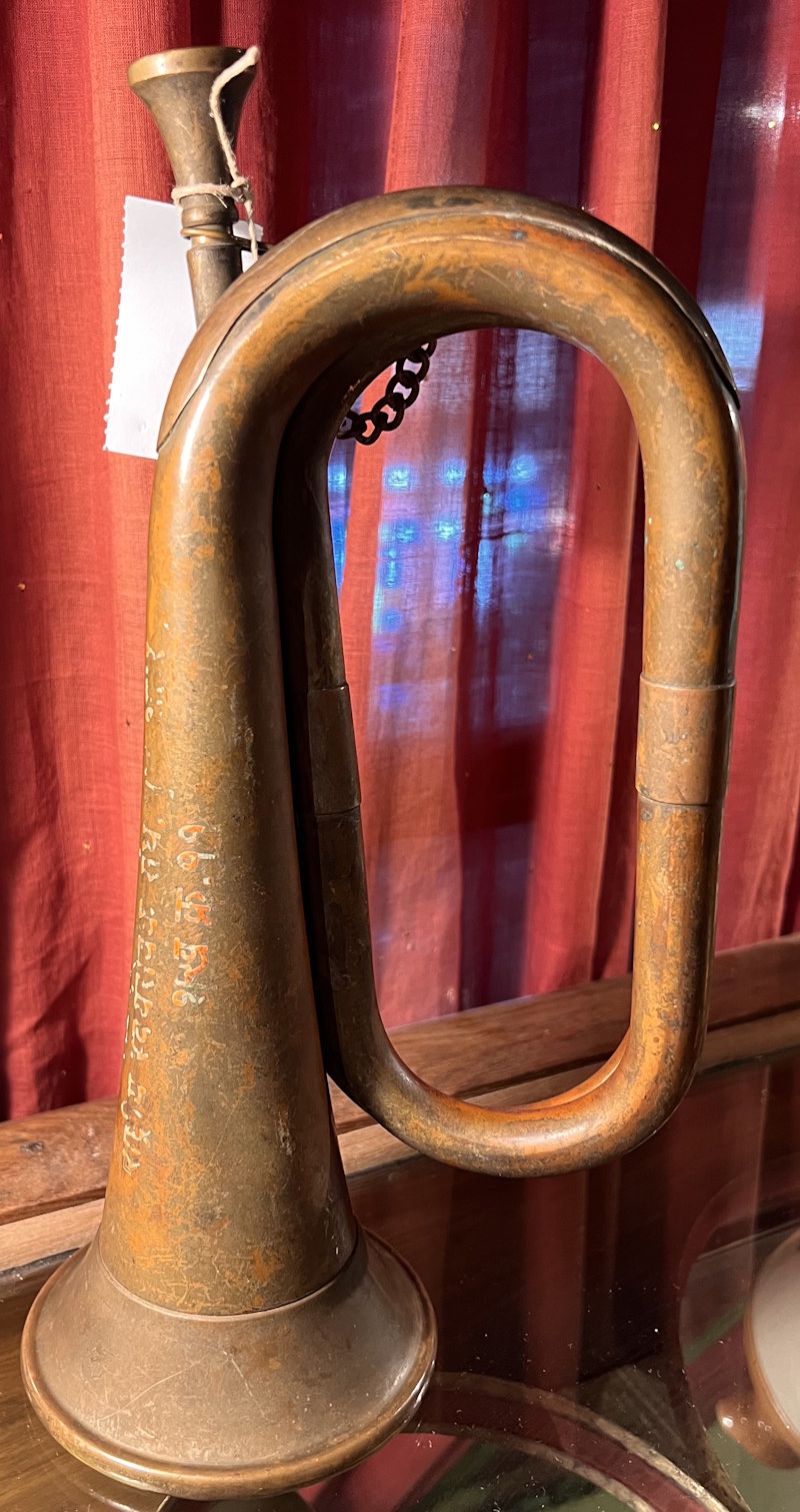Trompette cuivre ancienne 30cm