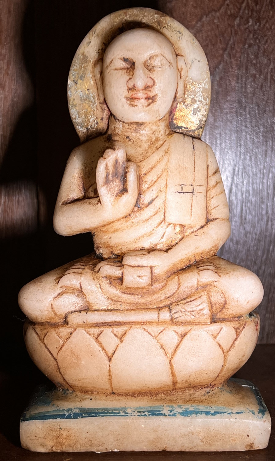 Saddhu marbre ancien 17cm