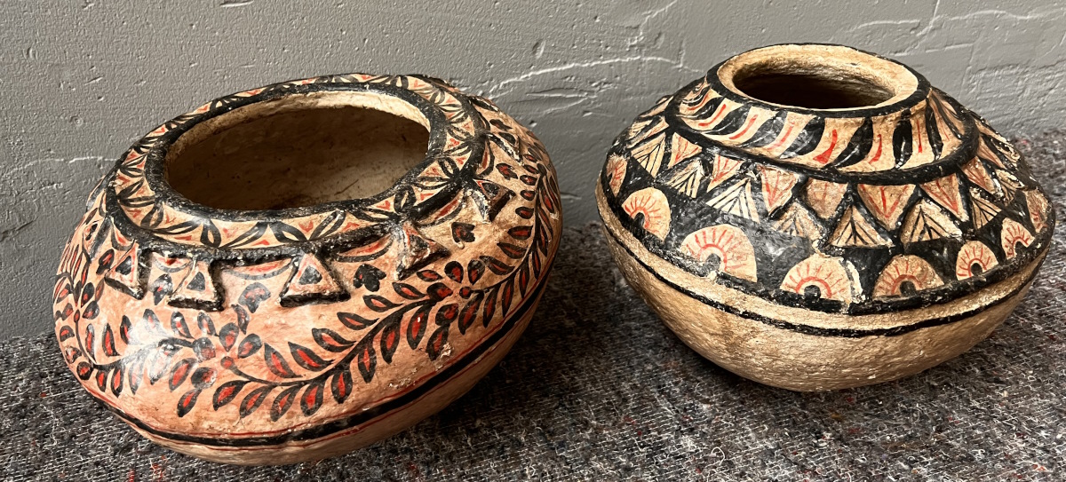 jarre  /  pot papier maché 26 X20