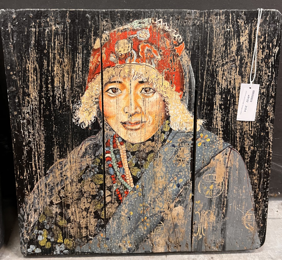 peinture personnage Zanskar 42X42