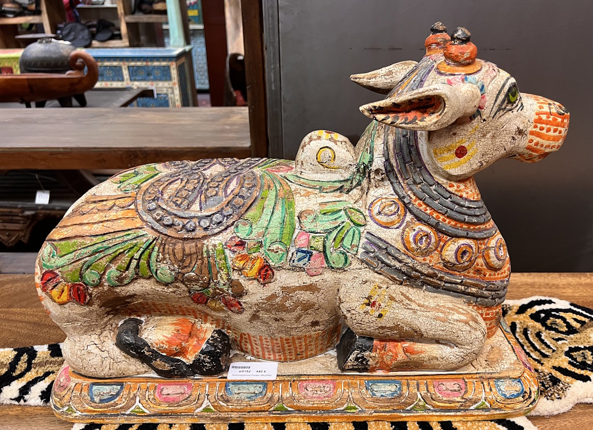 Nandi polychrome Pushkar 56X25X40