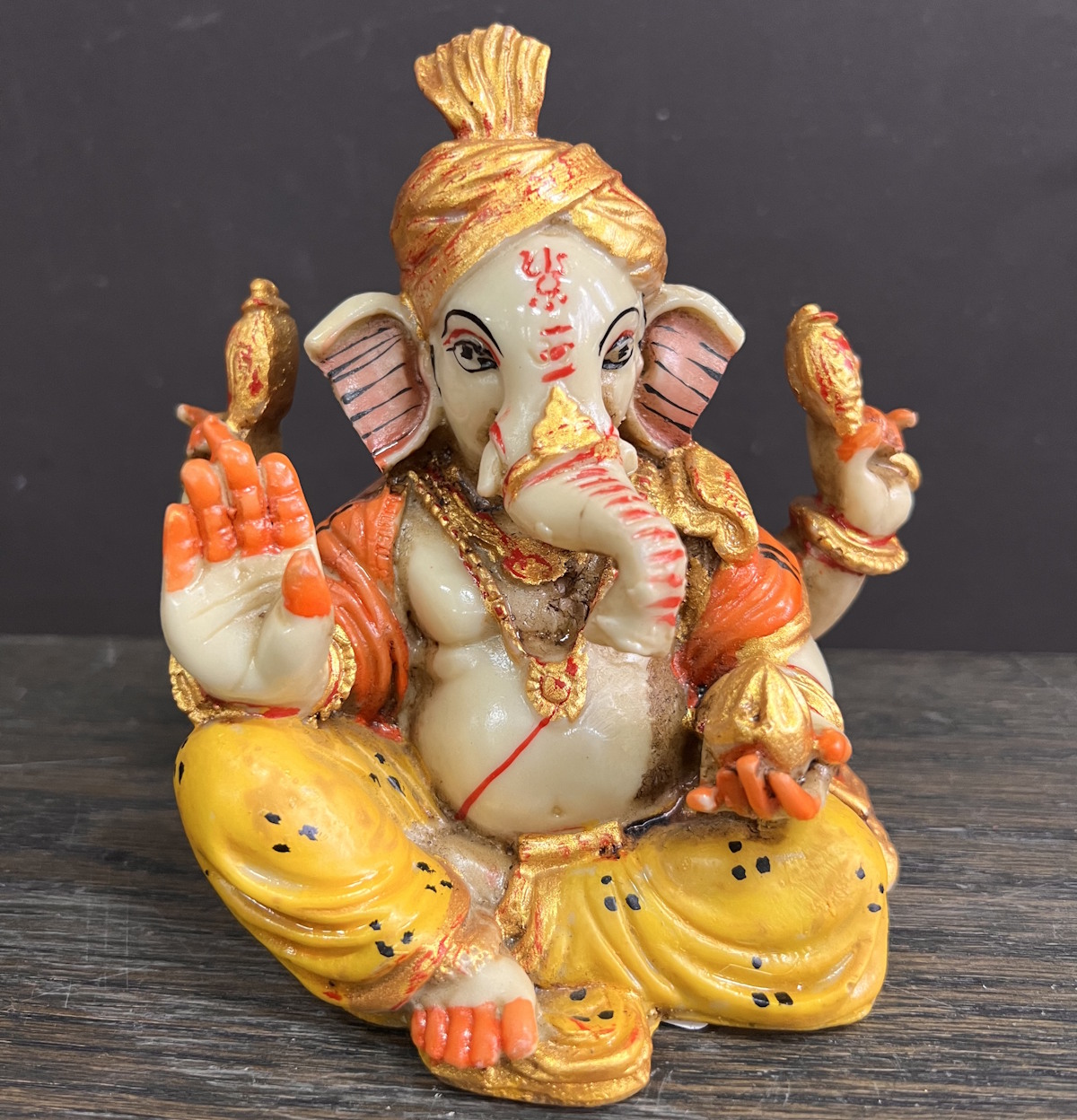 Ganesh au turban collection miniature 4.5X3.5X5