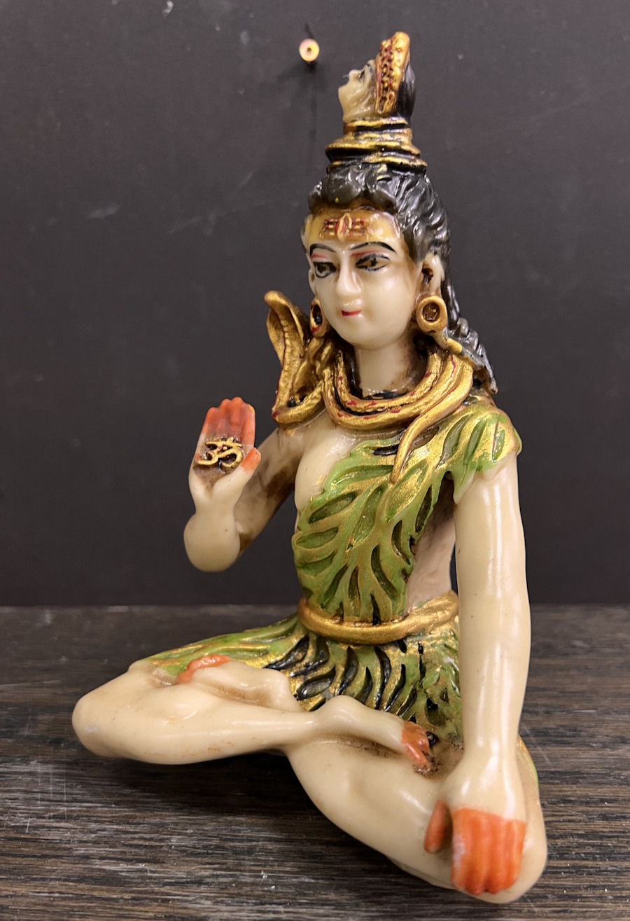 Shiva peint collection miniature 4.5 x 2.5 x 9