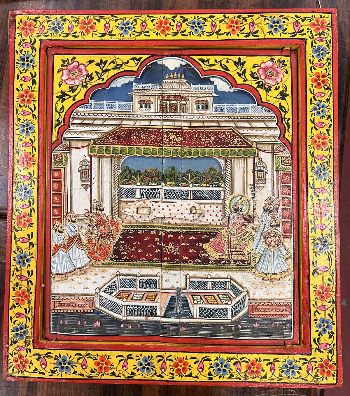 fen&ecirc;tre miroir d&eacute;cor Rajasthan 55X3X53