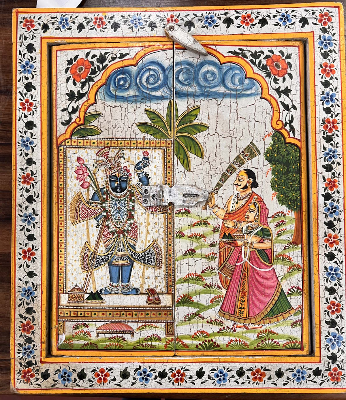 fen&ecirc;tre miroir d&eacute;cor Rajasthan 45X3X50