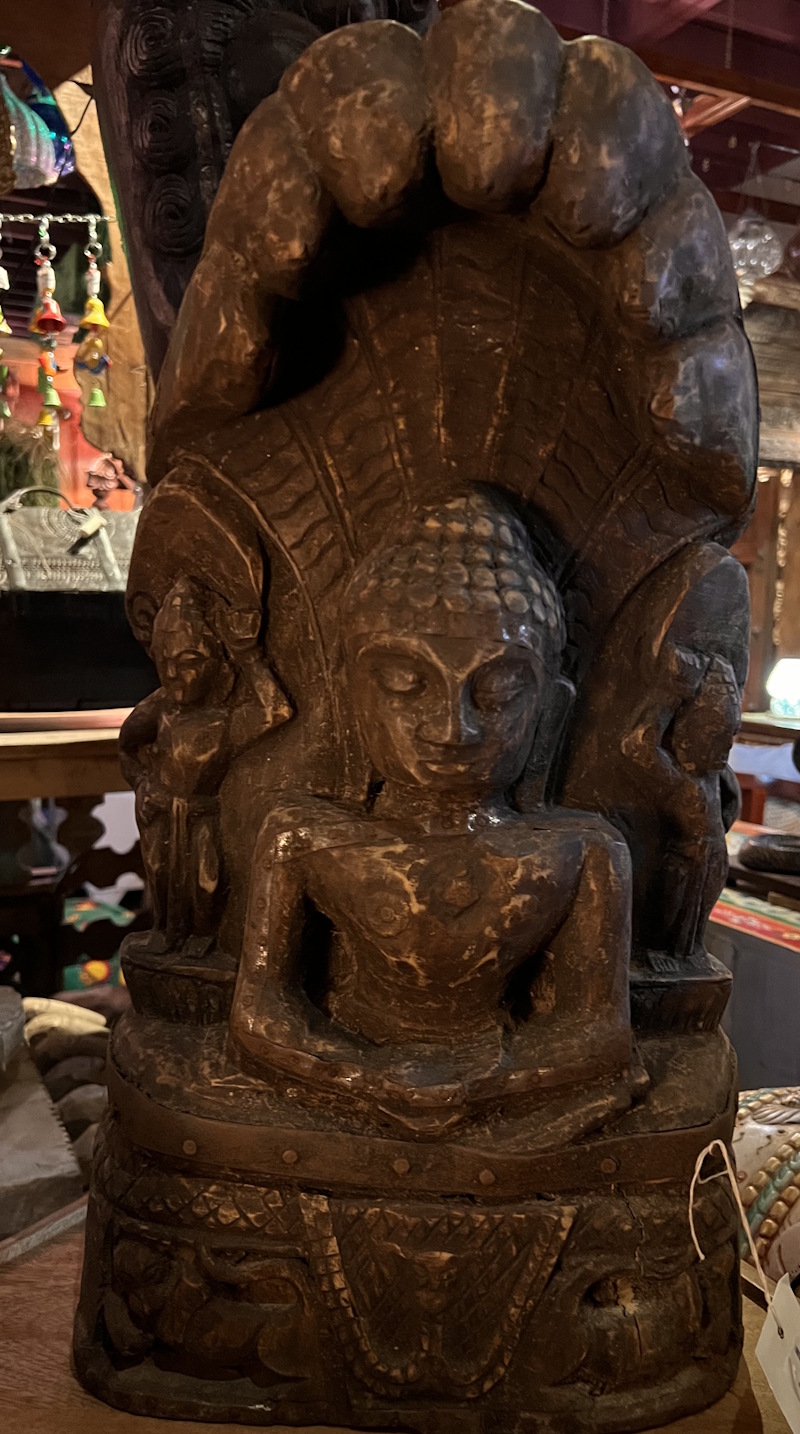 Bouddha ancien Nepal 84cm