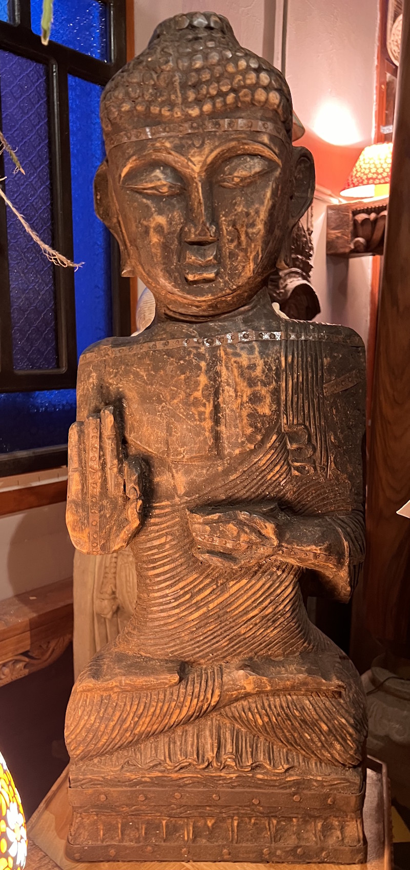 Bouddha ancien Nepal 56 cm ht