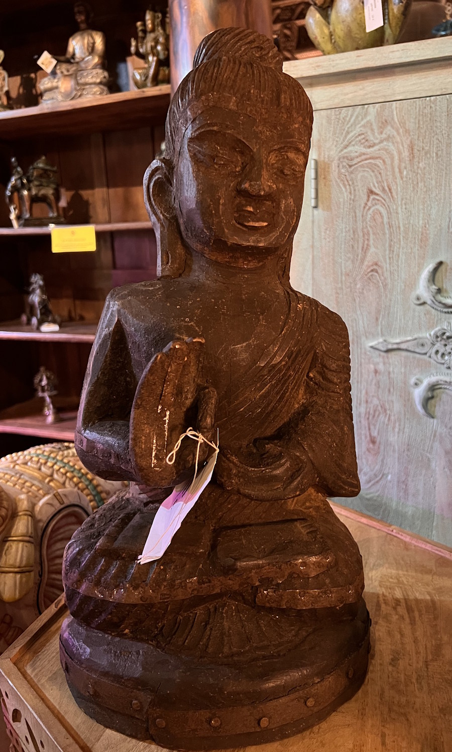 Bouddha ancien Nepal 47 cm ht