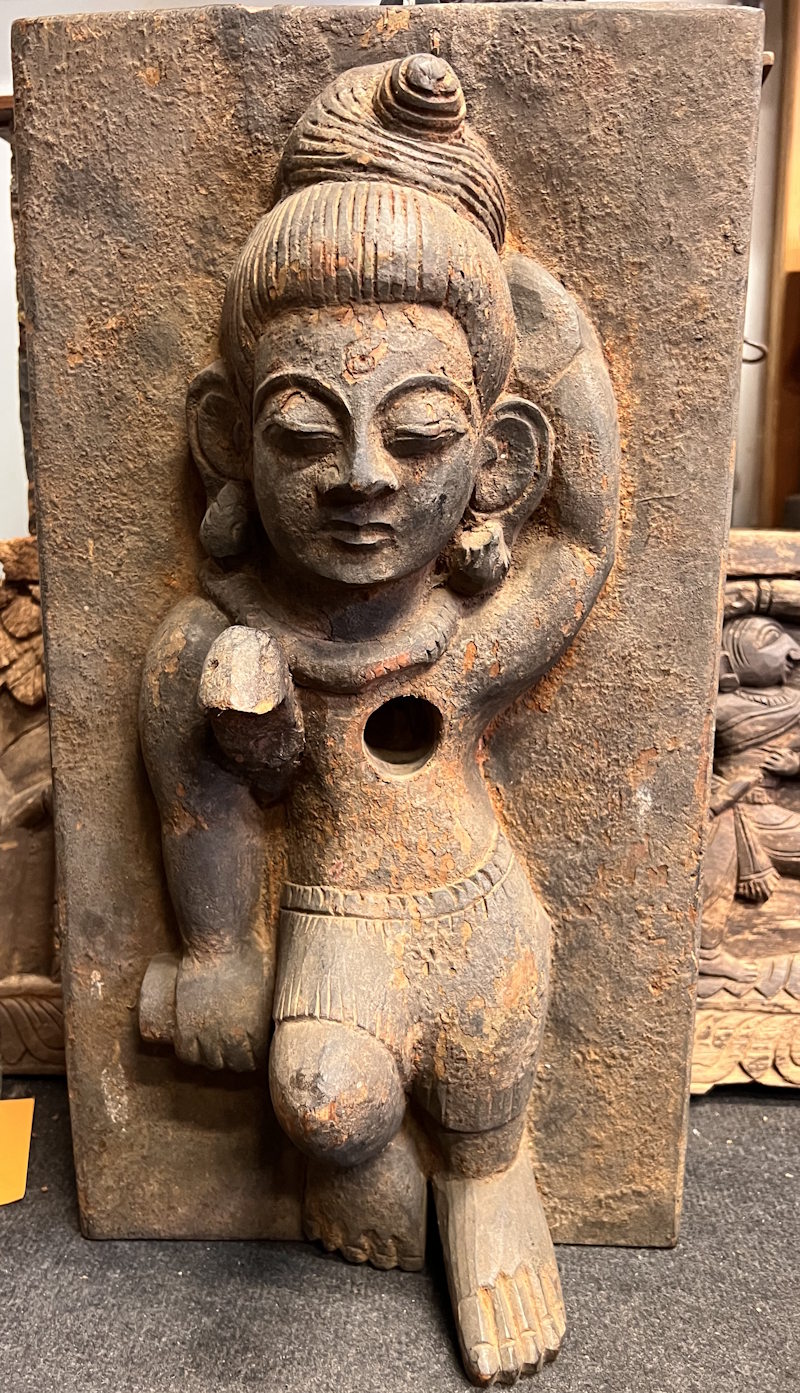 statue tribale Nepal 54X30