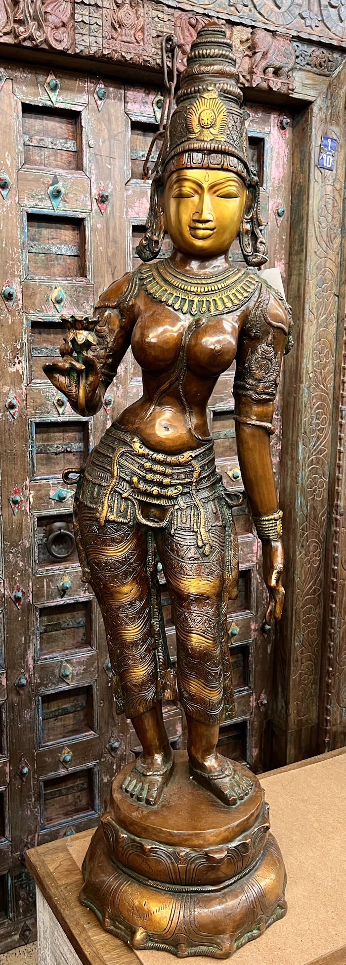 Lakshmi d'accueil Kamal ka Phul ht 108cm